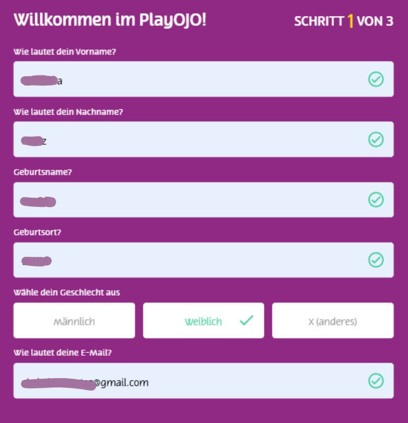 playojo login